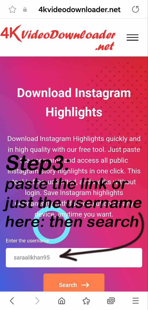 insta highlight cover downloader Step 3