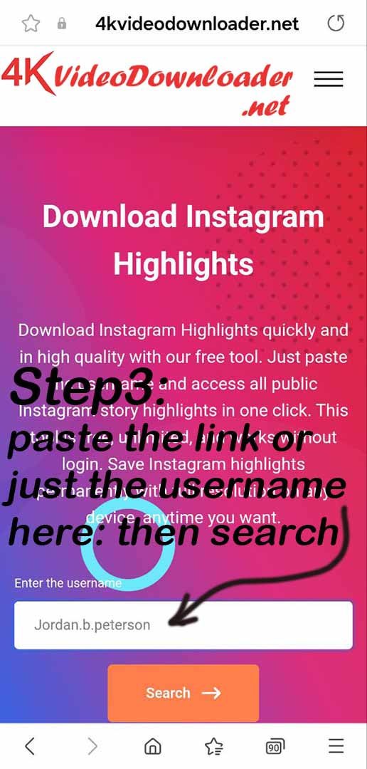 download IG highlight Step 3