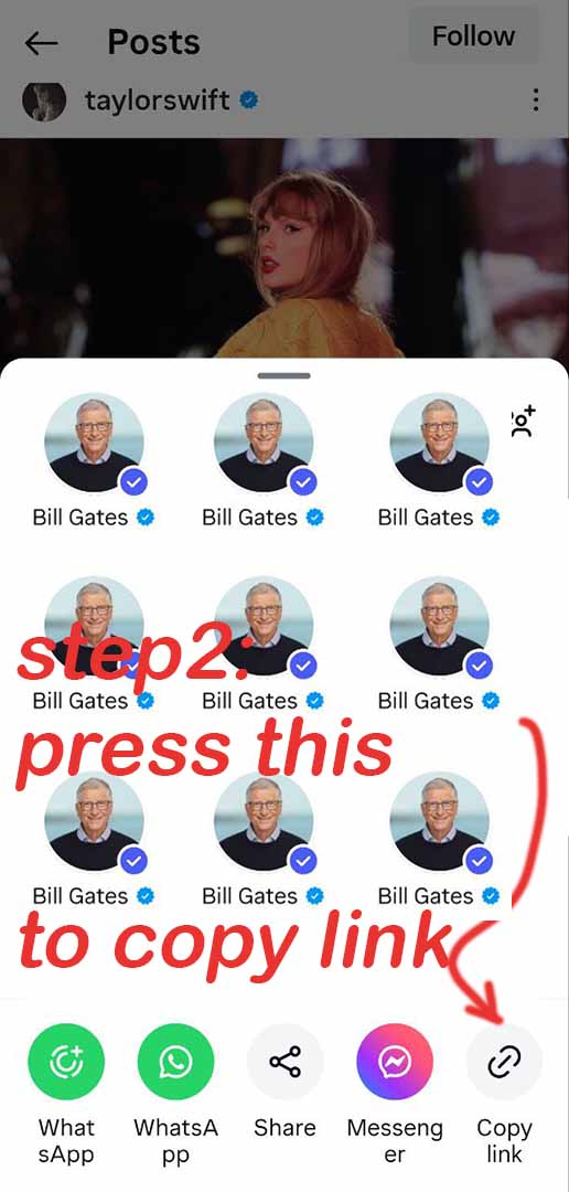 save Instagram pictures Step 2
