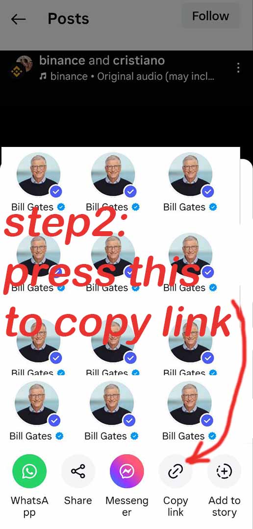 download Instagram reels Step 2