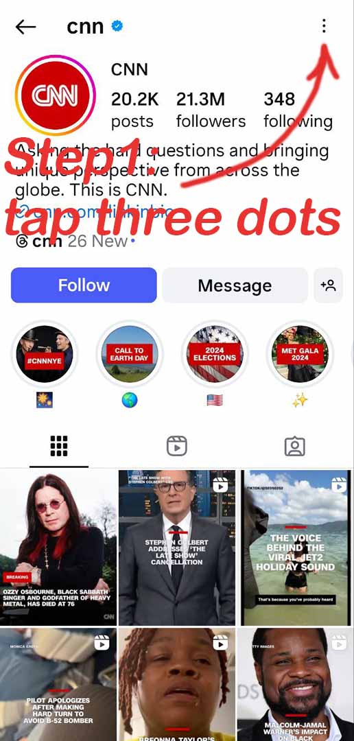 IG story downloader Step 1